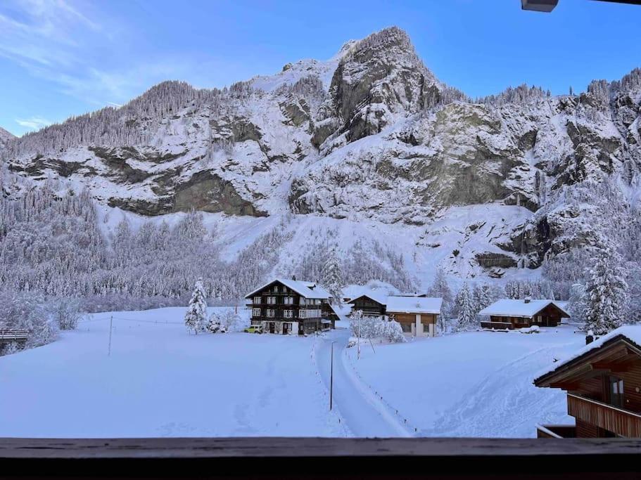 Waterfall View Kandersteg Exterior foto